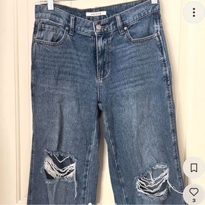 pacsun low waisted ripped baggy jeans